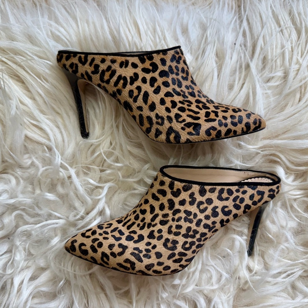 Allegra James Leopard Print High Heels